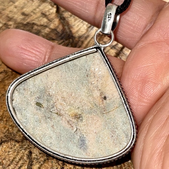 Blue Green Ruby Fuchsite Pendant 2” - Picture 11 of 12